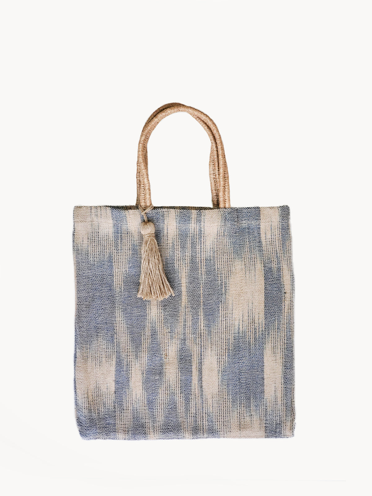 Nadi Jute Tote Bag - Blue Tote KORISSA