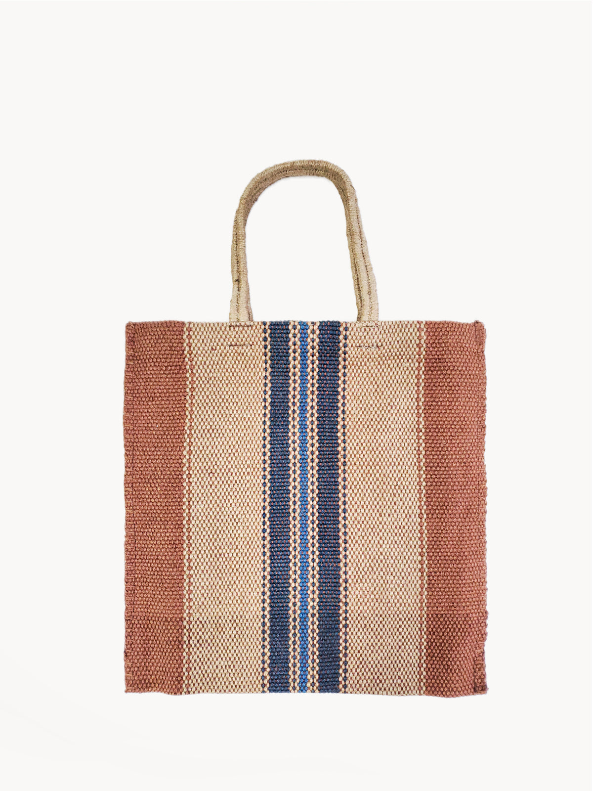 Dora Jute Tote Bag - Multi Light Brown Tote KORISSA