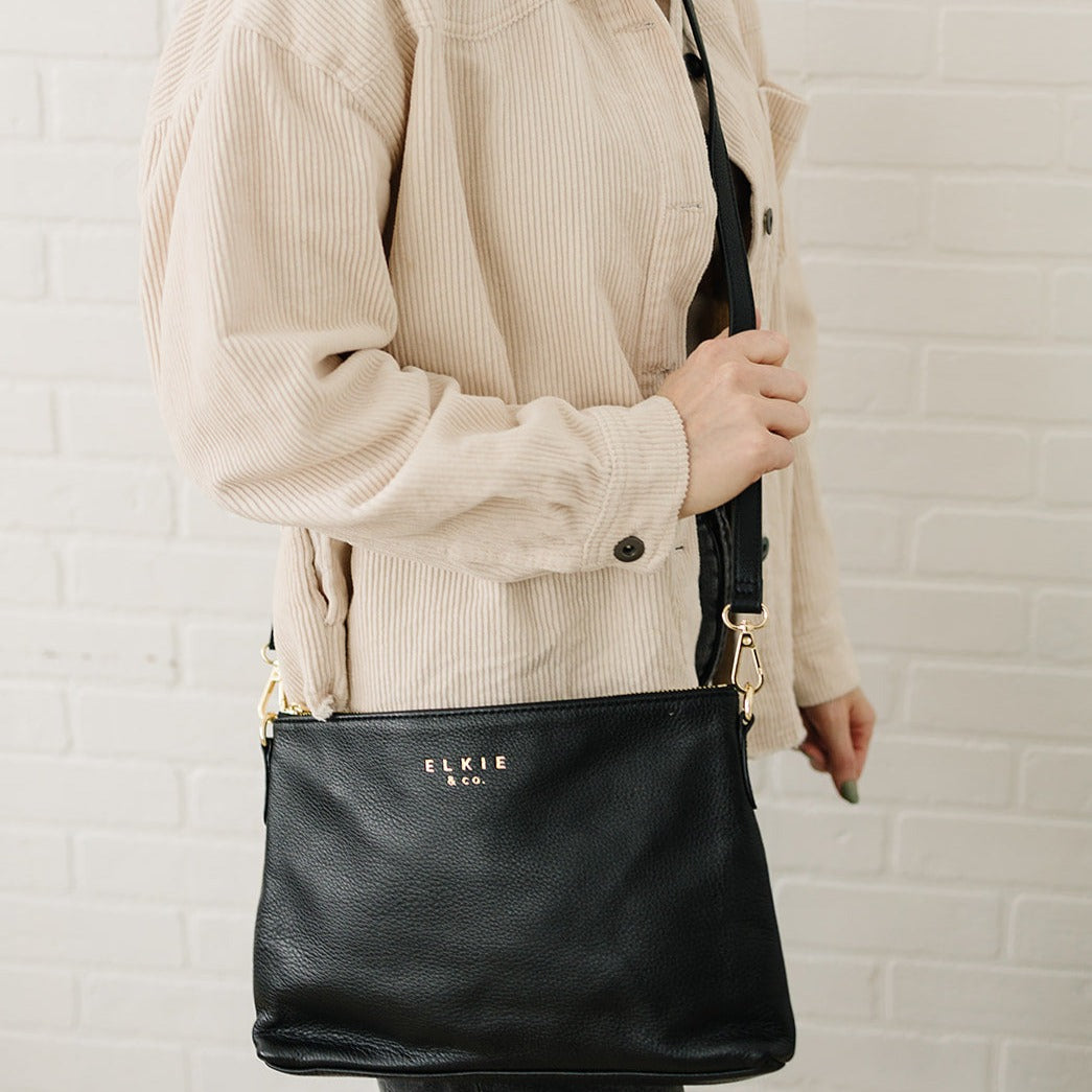 Aberdeen // Genuine Leather Convertible Tote Tote Elkie & Co.