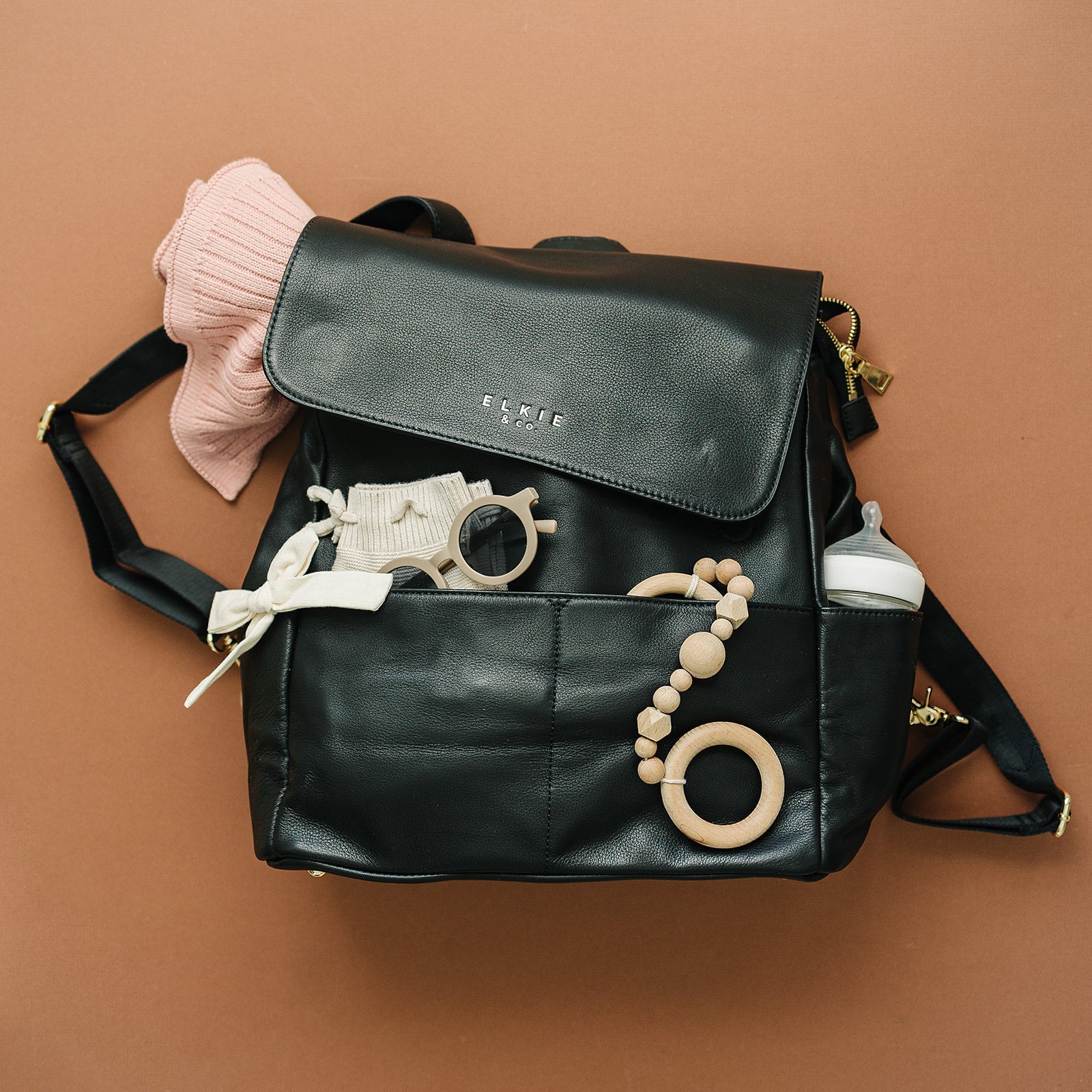 The Milan // Genuine Leather Backpack Backpack Elkie & Co.