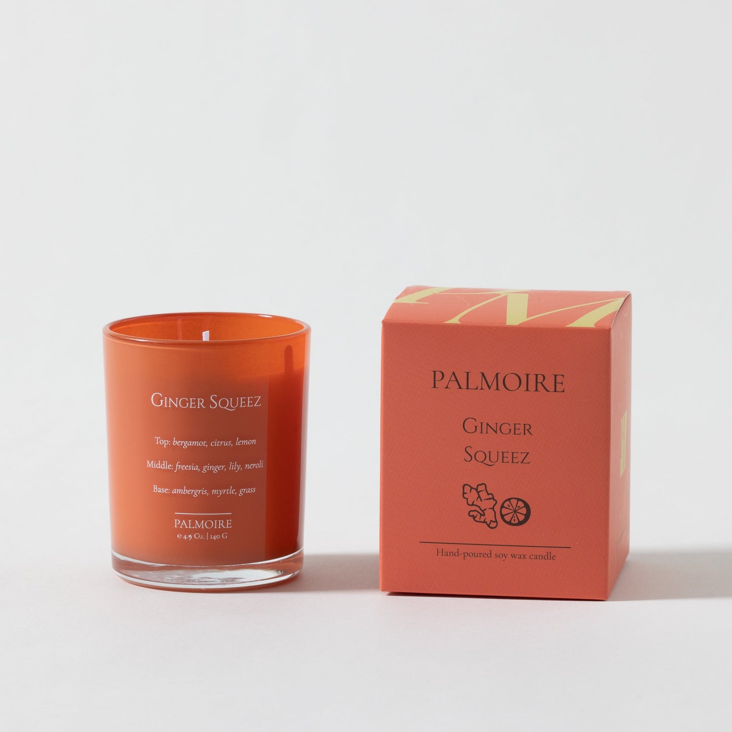 Ginger Squeez Soy Wax Candle Candle PALMOIRE