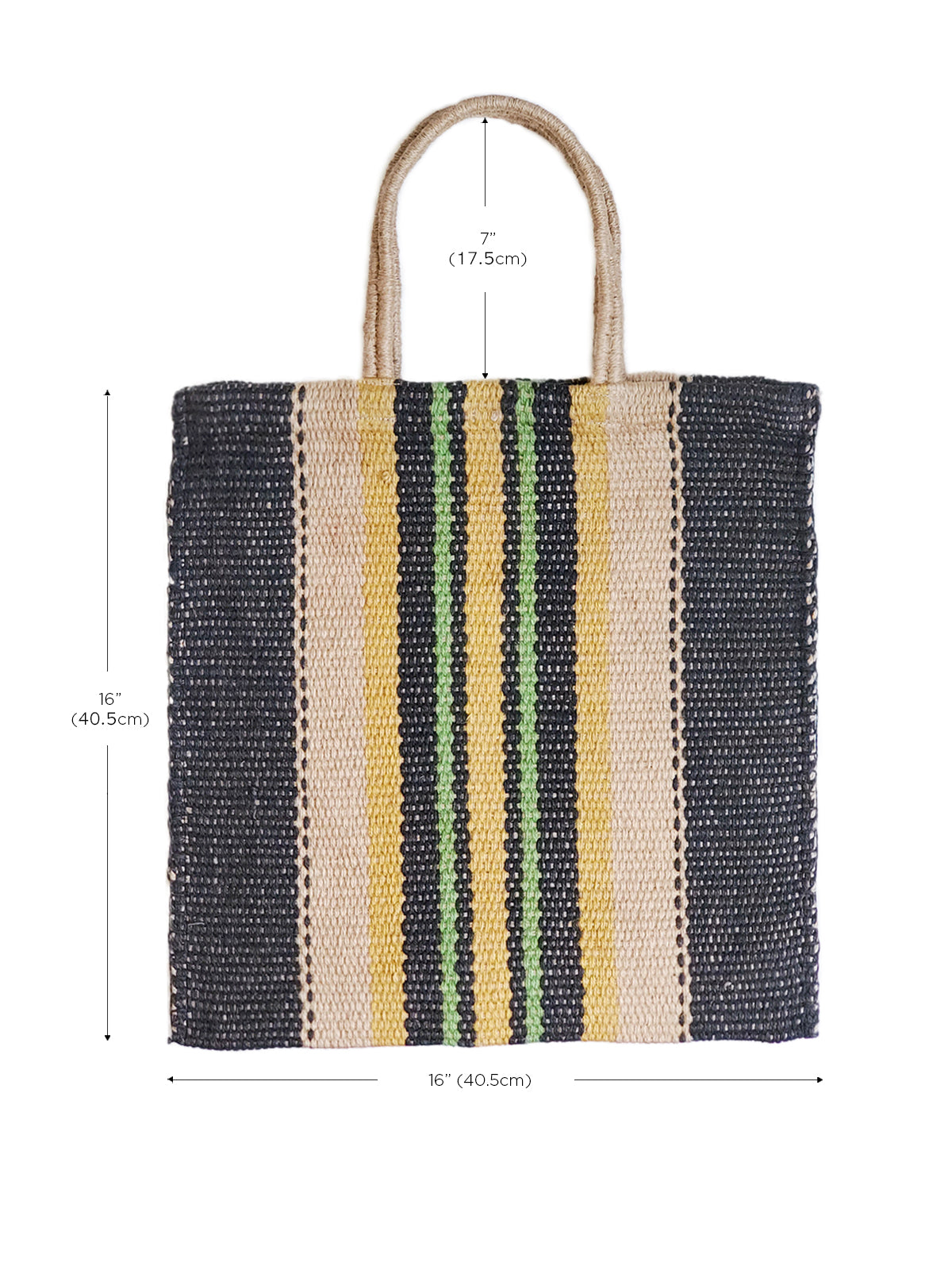 Dora Jute Tote Bag - Multi Navy Tote KORISSA