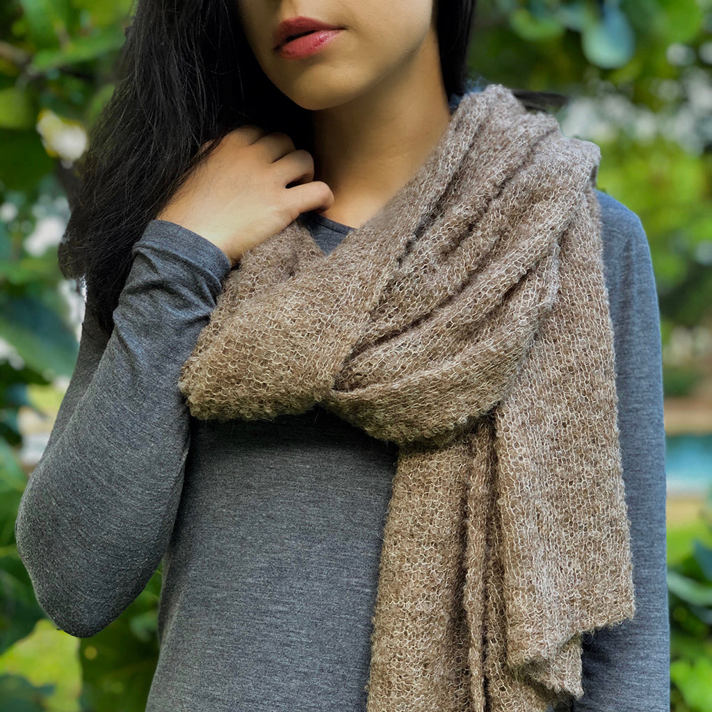 Autumn Ultra Plush Alpaca Scarf Scarves SLATE + SALT