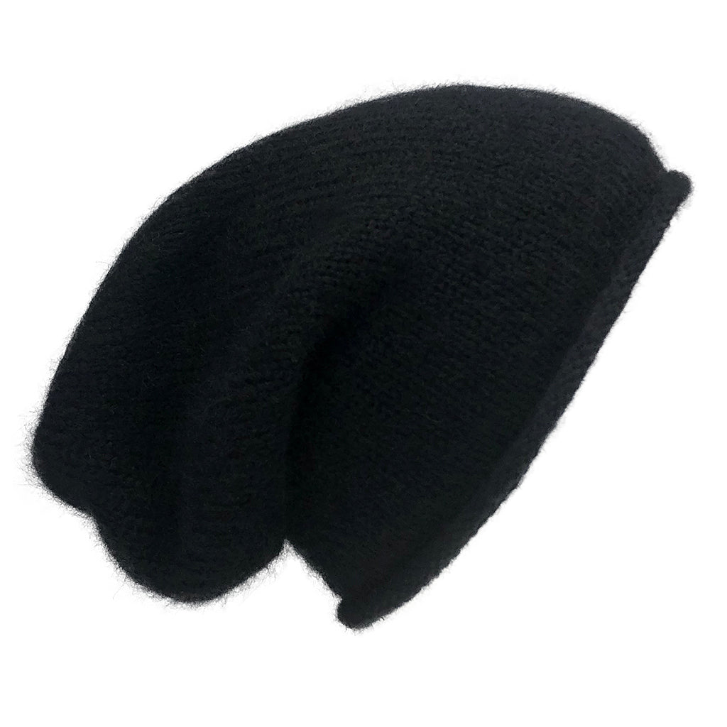 Black Essential Knit Alpaca Beanie Beanie SLATE + SALT