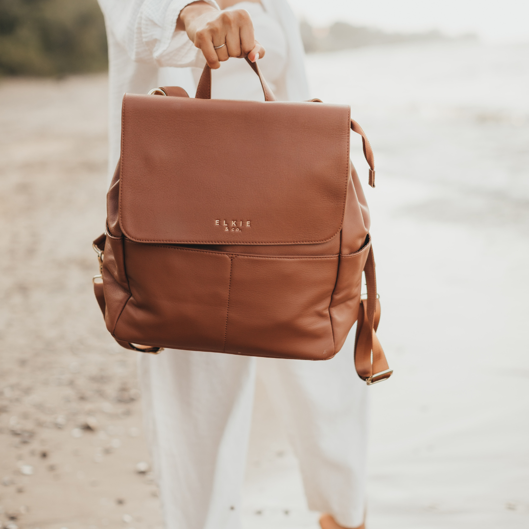 The Milan // Genuine Leather Backpack Backpack Elkie & Co.