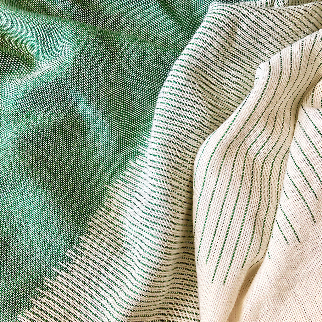 Striped Organic Cotton Scarf Scarves SLATE + SALT