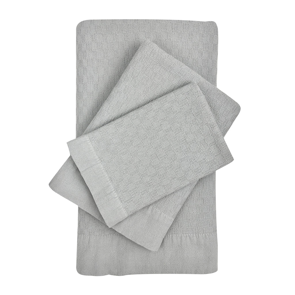 Turkish Towel Bundle Set of 3 Bath Towel SLATE + SALT