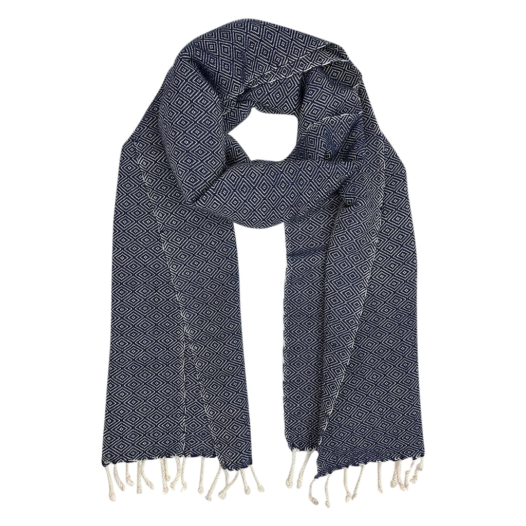 Organic Cotton Diamond Scarf Scarves SLATE + SALT