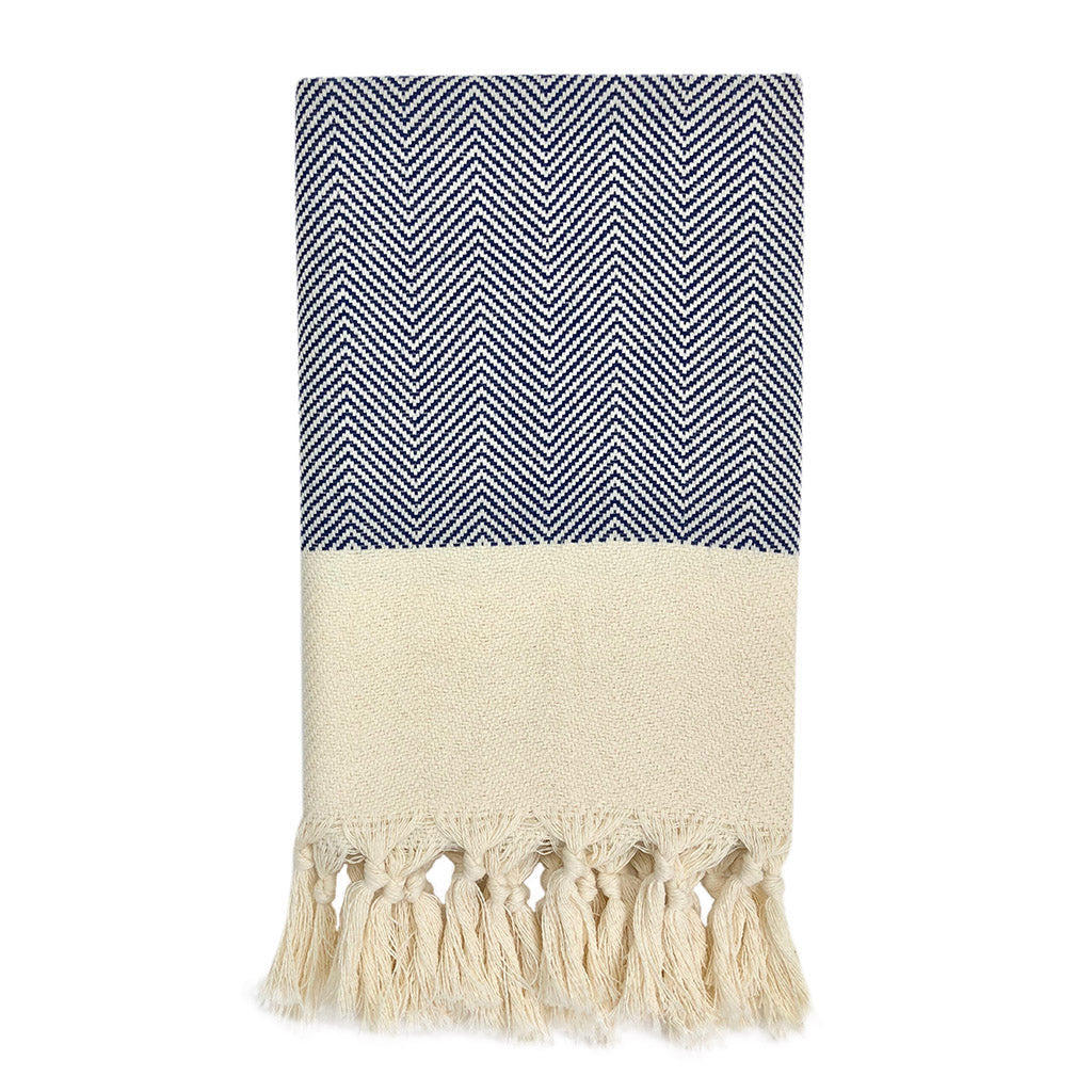 Herringbone Turkish Hand Towel Hand Towel SLATE + SALT