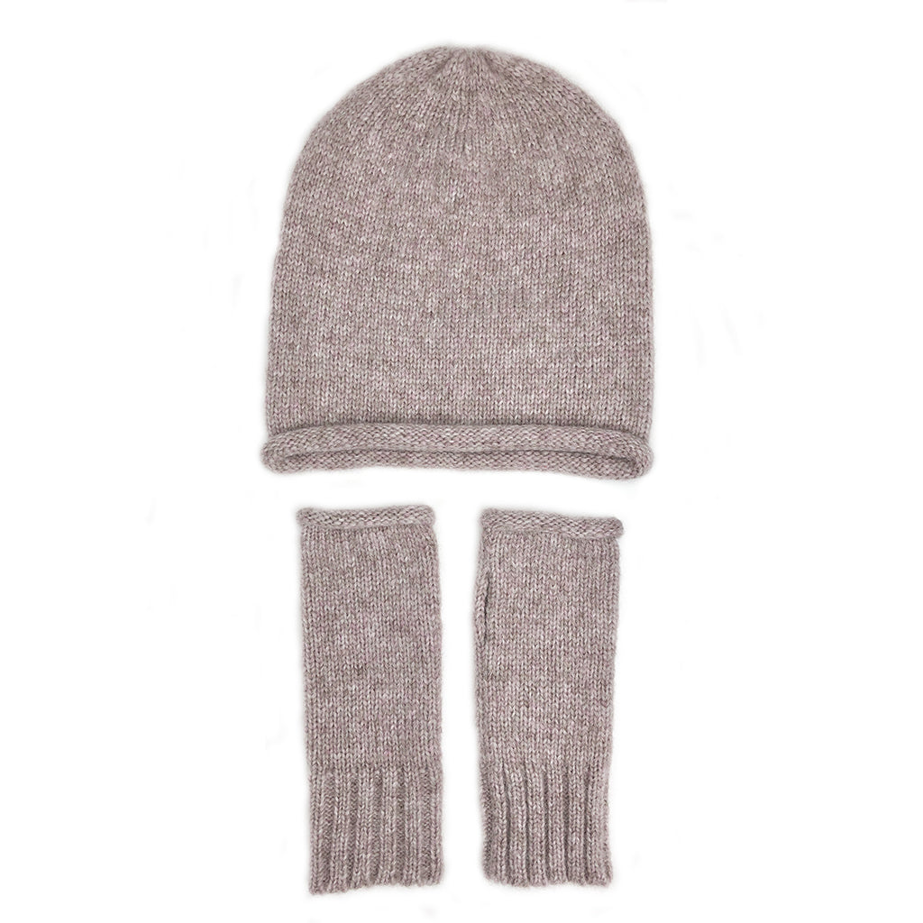 Blush Essential Knit Alpaca Beanie Beanie SLATE + SALT