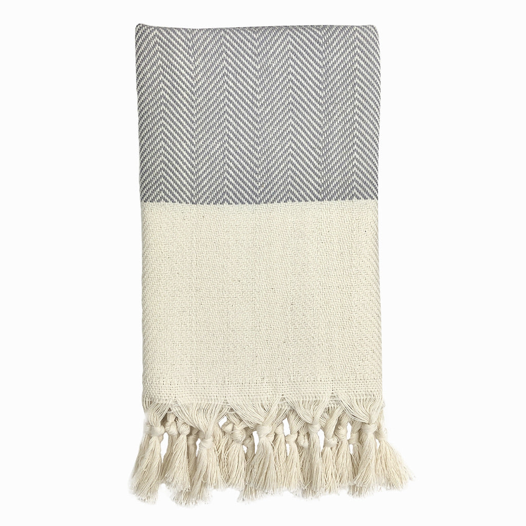 Herringbone Turkish Hand Towel Hand Towel SLATE + SALT