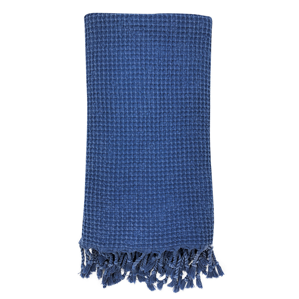 Waffle Weave Turkish Towel Bath Towel SLATE + SALT